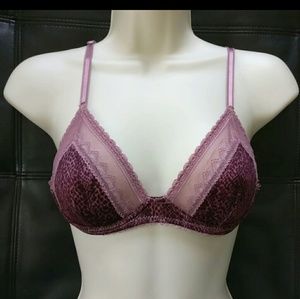 Free people purple leopard bra